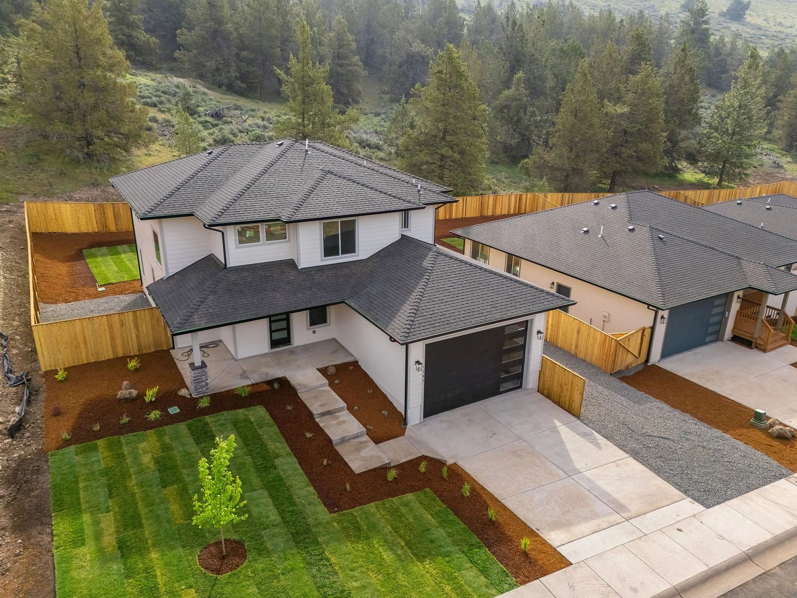 Professional real estate photography and drone imagery- Exterior of home drone image.