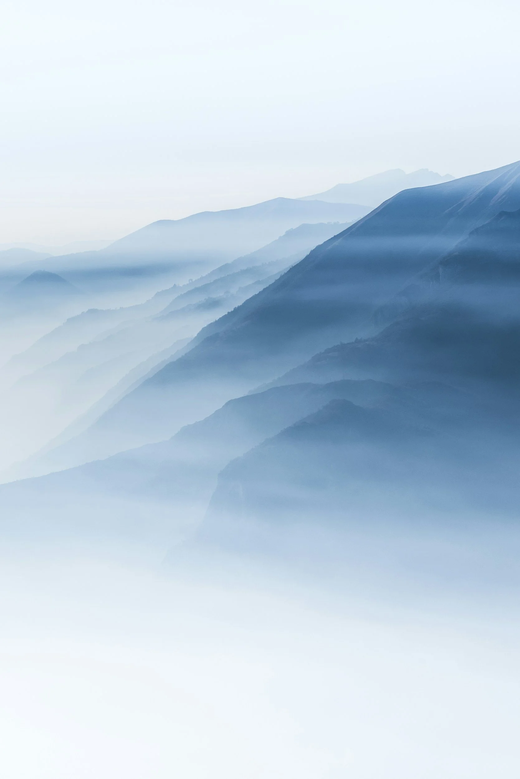 upside-down mountains gradient