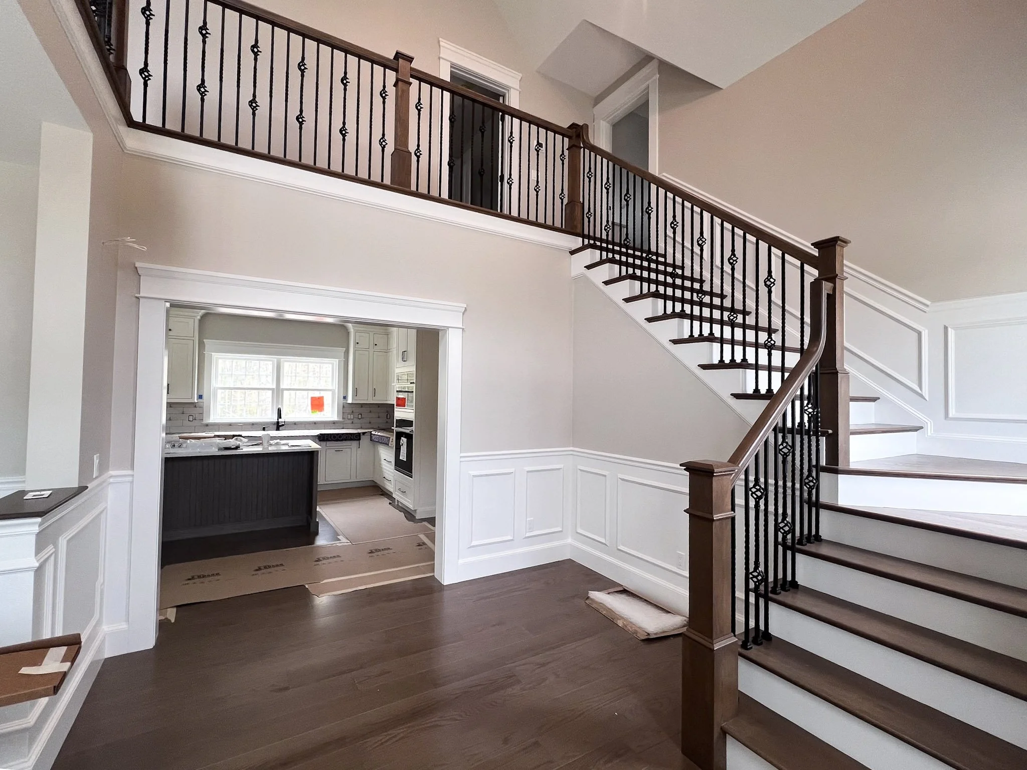 Staircase and Shadowbox Paneling - Middleboro