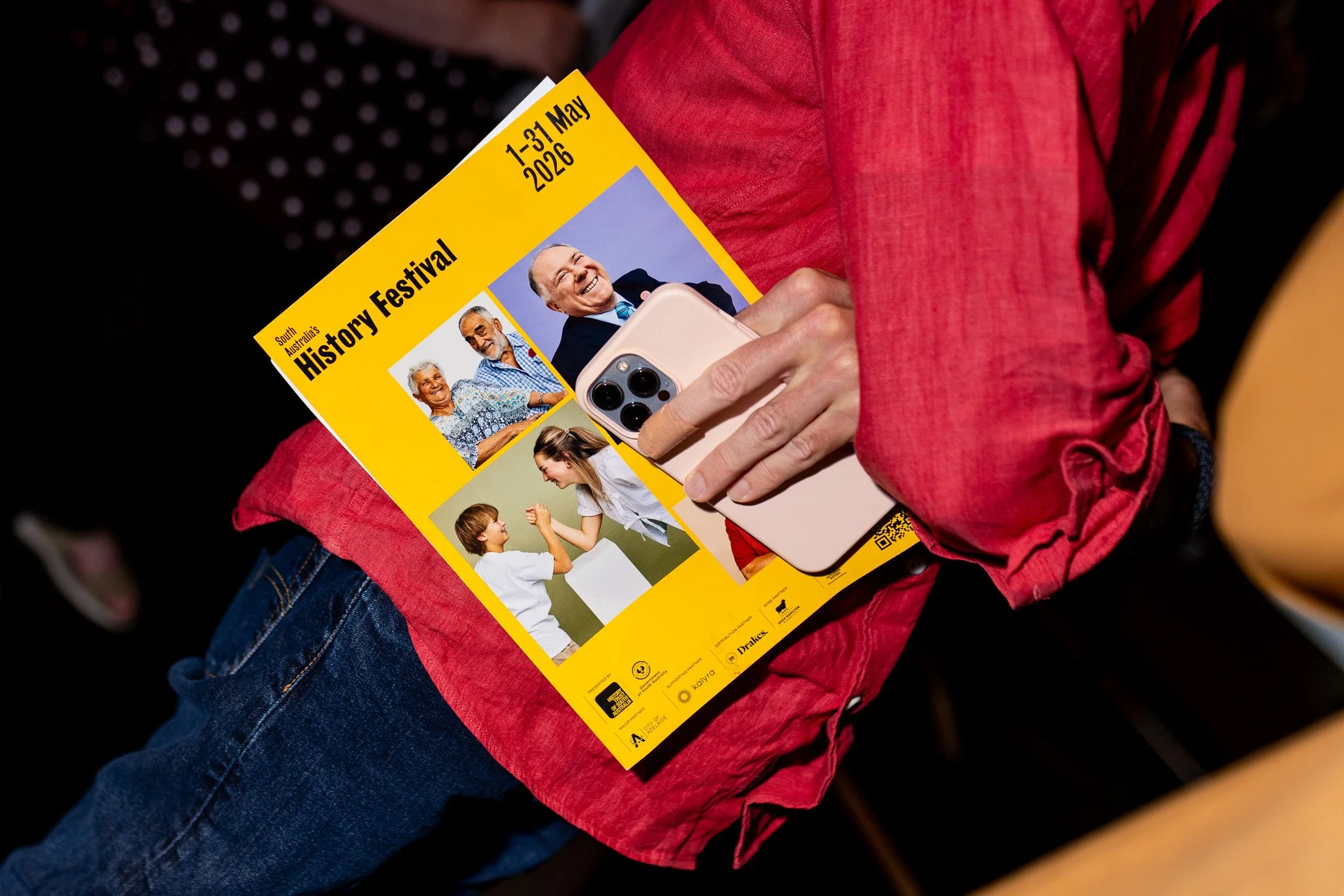 Peter Cowling and the History Festival program. 