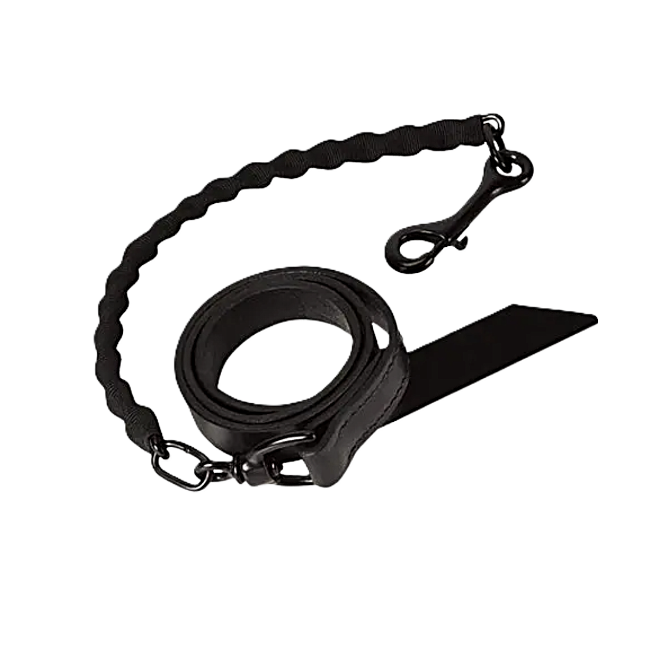 Brahma Webb COvered Lead Chain Black.png