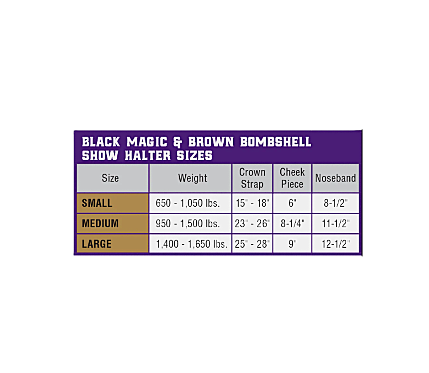 Black MAgic Brown Bombshell Halter Sizes.png