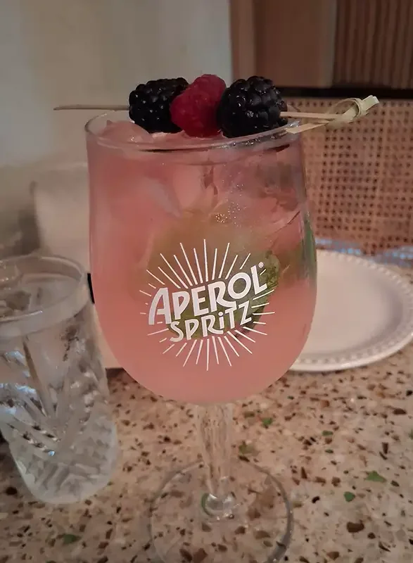 Mexico_La Paz_Biznaga Restaurant_Aperol Spritz_Jan 2026.webp