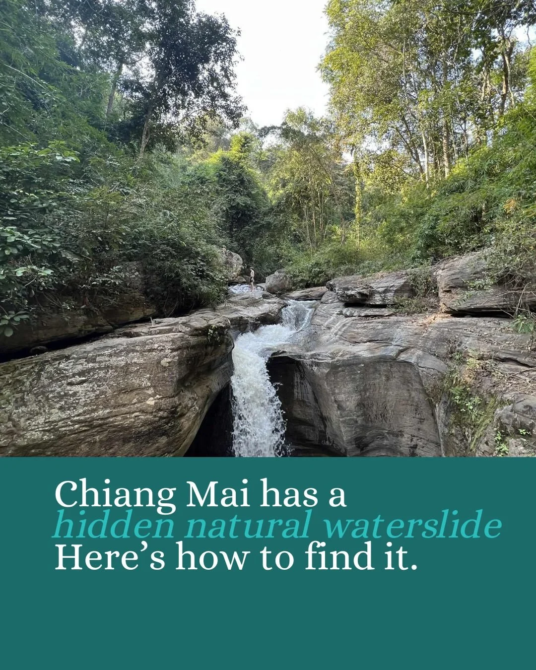 INSIDER TIP! 🚨

Who knew this waterfall existed in Chiang Mai? 

Save this post and head up the Sameong Rd to this hidden gem! 🇹🇭

#chiangmai #chiangmaithailand #chiangmaitrip #chiangmaitravel #thailandtravel