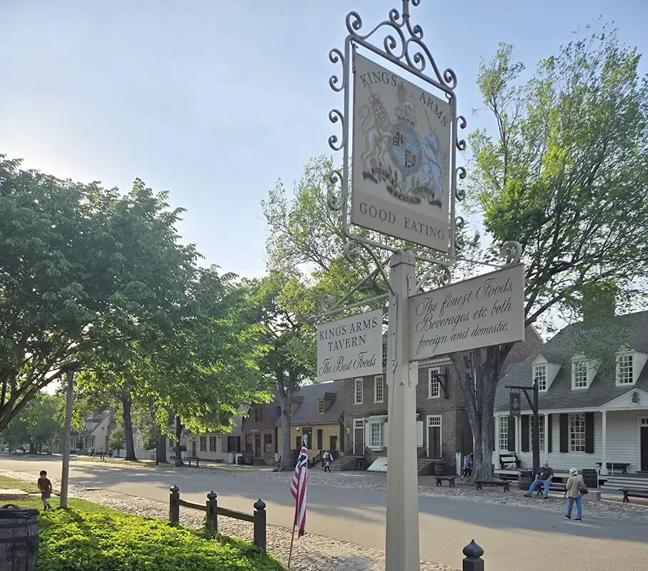 Virginia_Williamsburg_dinner at Kings Arms Tavern_sign_June 2026.webp