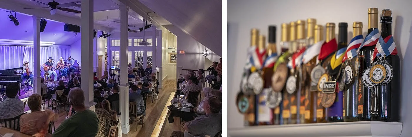 The Hermit Wood songwriter RoundUp and award wining wines from Hermit Woods Winery.