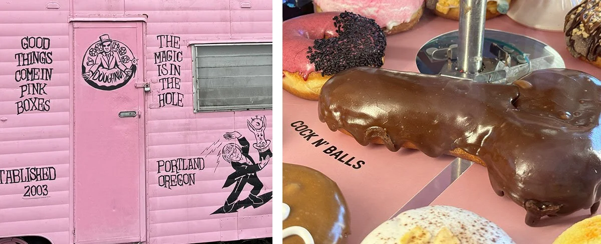 One of Portland's most iconic food spots, Voodoo Donuts.