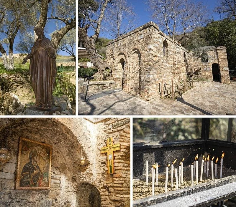 A variety of Christian statues and ruins in Turkiye.