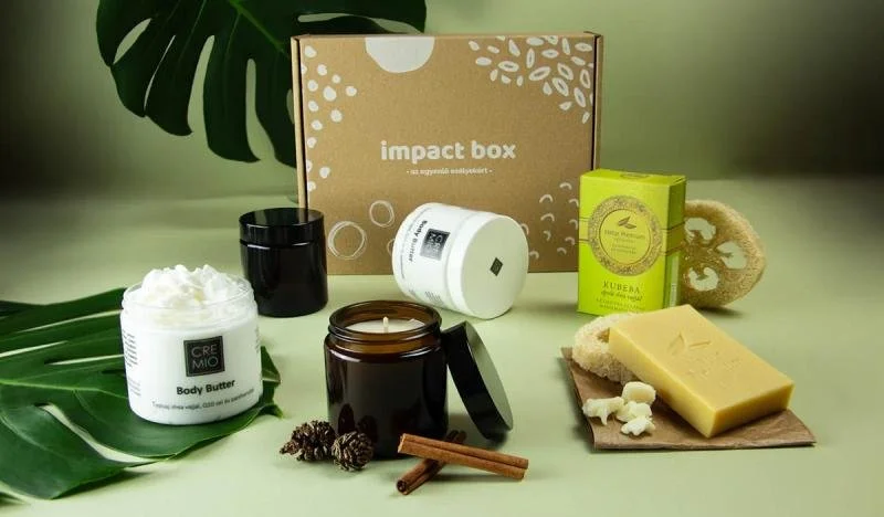 Body butter, candles and lotion from Impact Box.