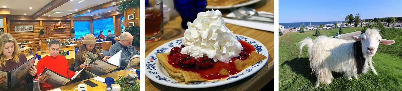 Delicious food from Al Johnson's in Sister Bay.