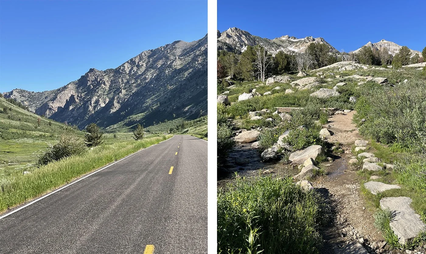 The stunning roads of the Lamoille Canyon in Nevada.