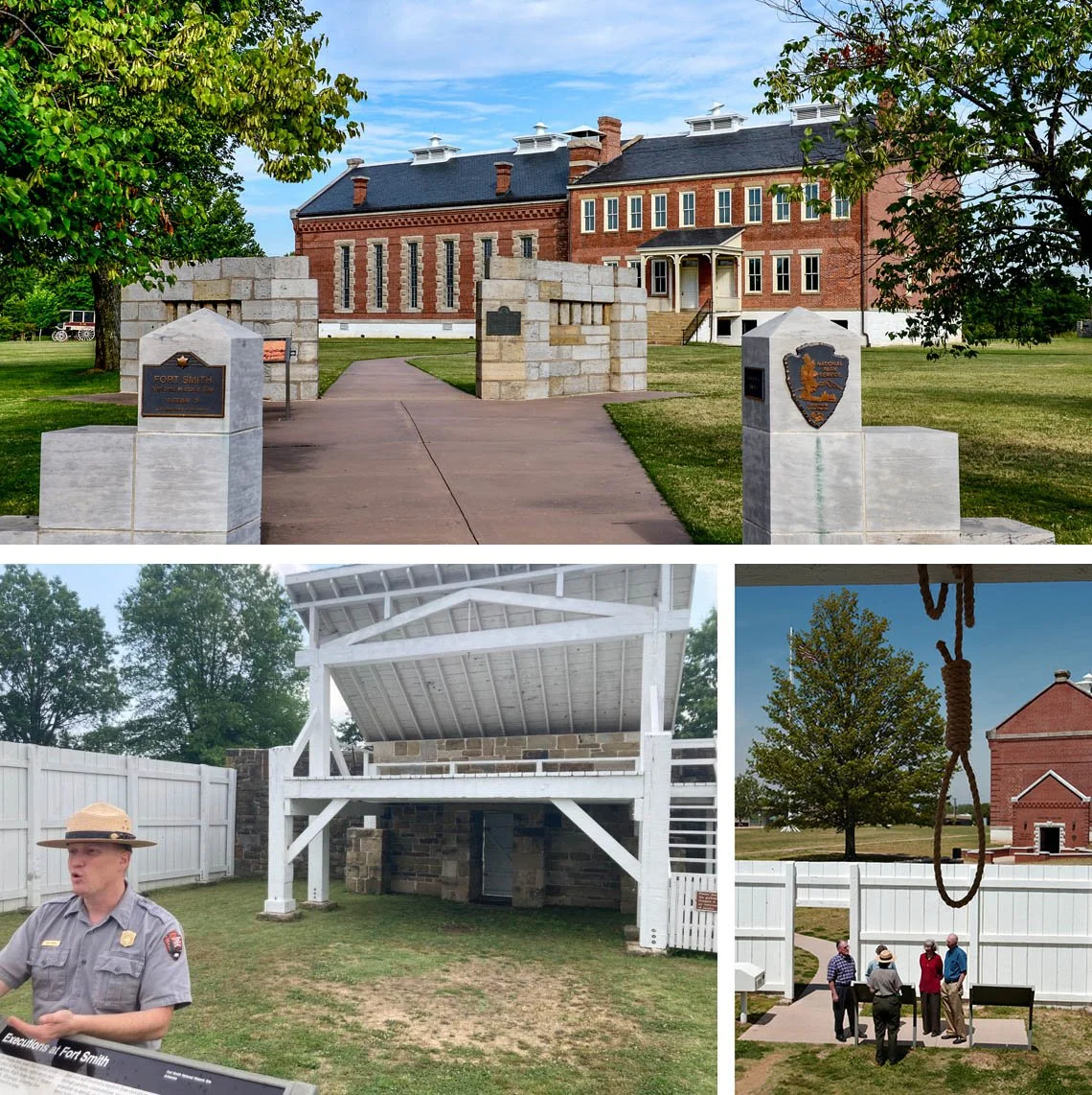 Park rangers give a tour of the Fort Smith  Museum of History.