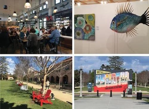 An assortment of photos showcasing the Maritime Museum of San Diego and other snippets of life in the city.