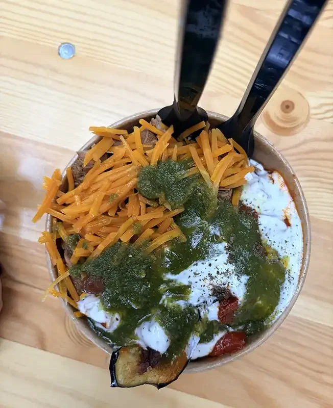 Street food from Reffen Food Hall in Copenhagen