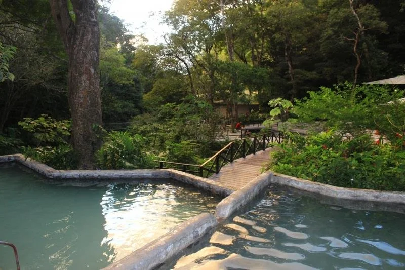 Hot spring pools at the Buena Vista Lodge.
