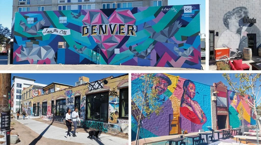 Graffiti that can be seen along the Denver Grafiti Tour.