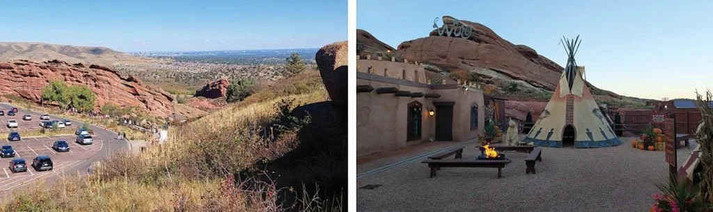 Views from Red Rocks, one of Colorado's most famous spots.