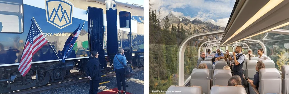 Stunning views of the Colorado Rockies from the Rocky Mountaineer.