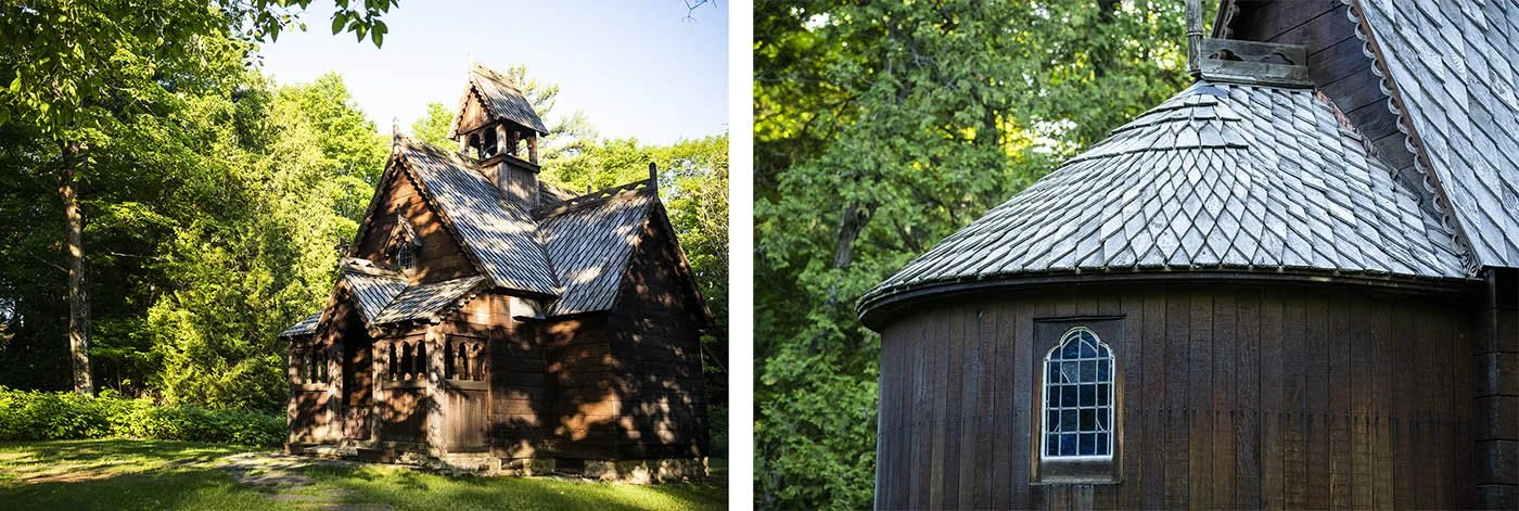 The historic Tudor-styled home on the grounds of Björklunden.