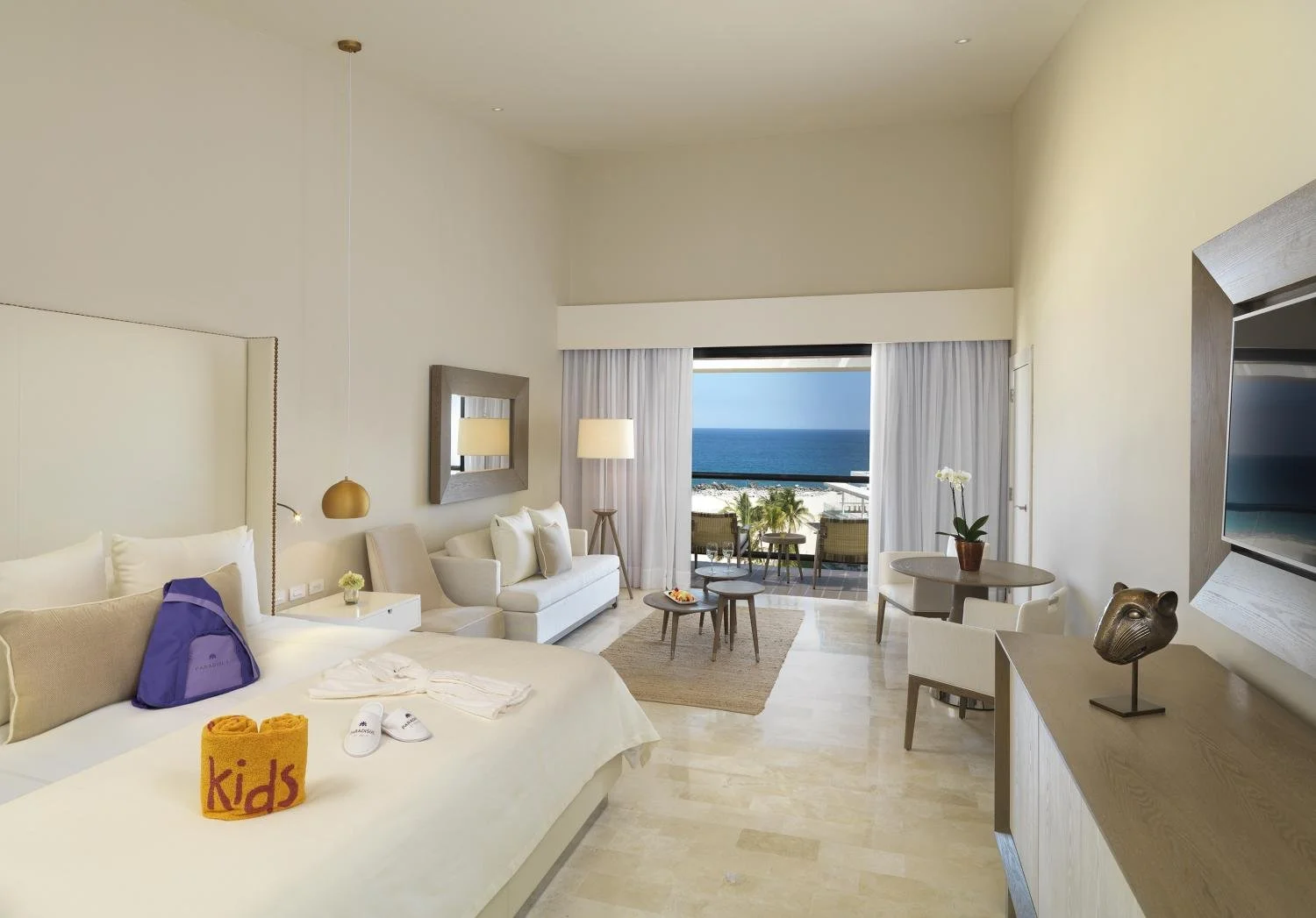 The view from a room at Melia hotels in Cabo San Lucas, Mexico.