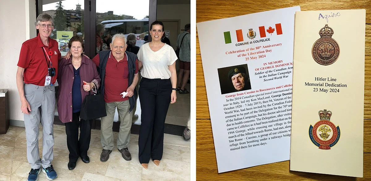 A man with a red shirt who remembers a Canadian solider tell him he was safe.