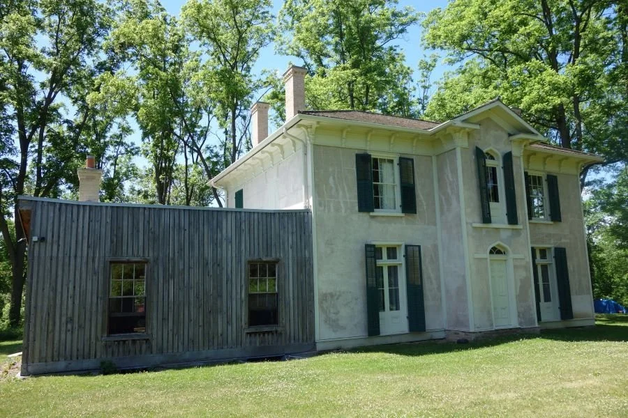 The concrete and wooden The childhood home of poetess E. Pauline Johnson