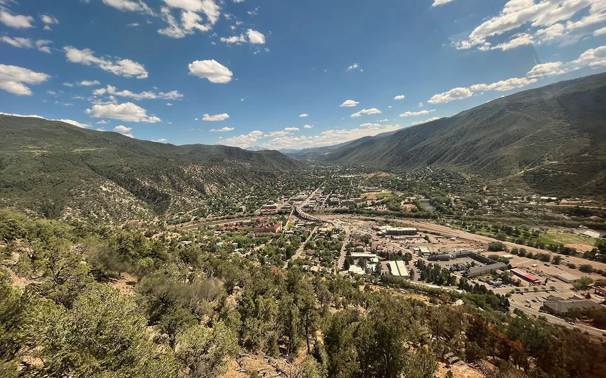 A view of Glenwood Springs, Colorado.