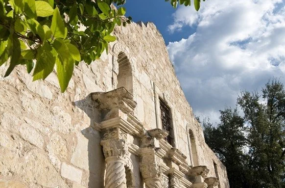 Tall ruins from the San Antonio Missions National Historic Park.