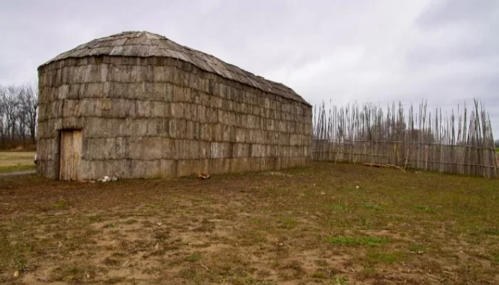A longhouse from the Six Nations of the Grand River.