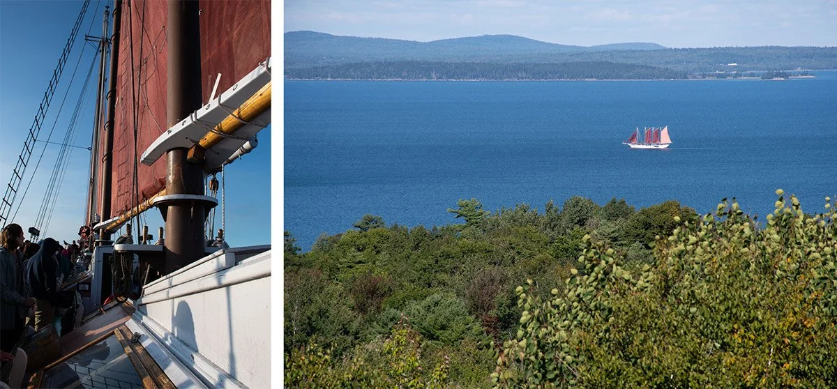 The Margaret Todd sunset cruise offers amazing views of Bar Harbour.