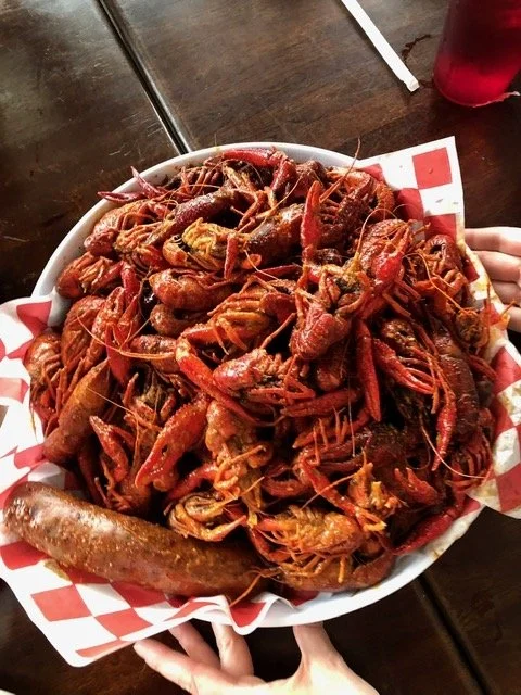A massive late of seafood in Houston.