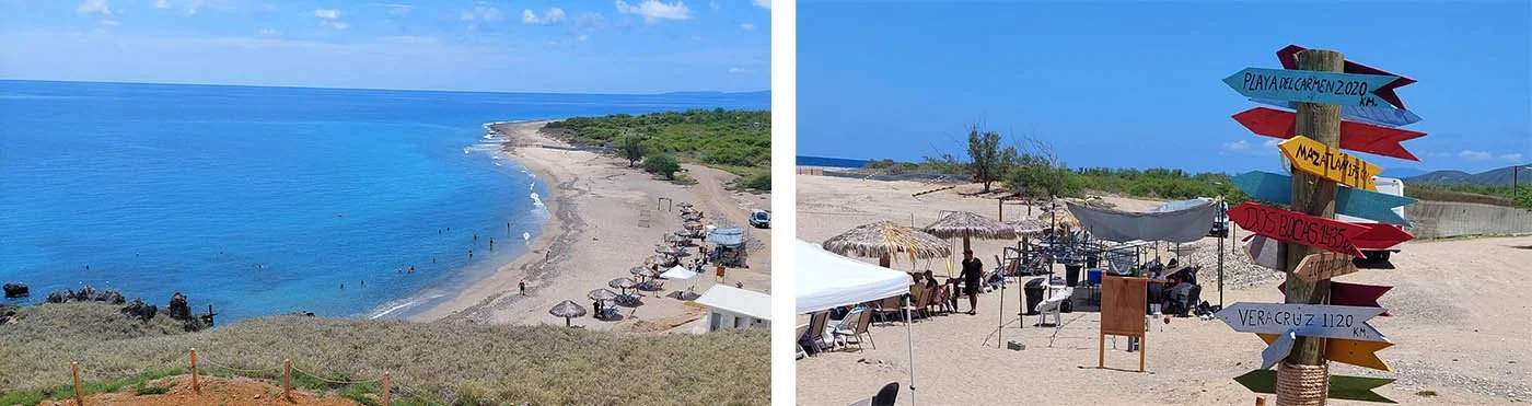 The pristine beach on the main island of Islas Marías.
