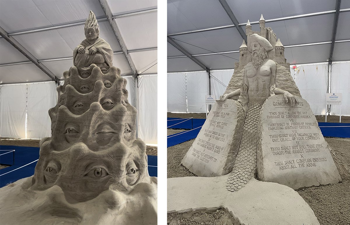 Sand castle's at Virginia Beaches' famous Neptune Festival.