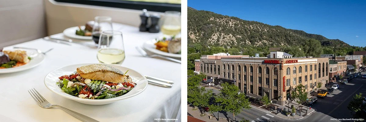 The delicious food of the Hotel Maxwell Anderson.