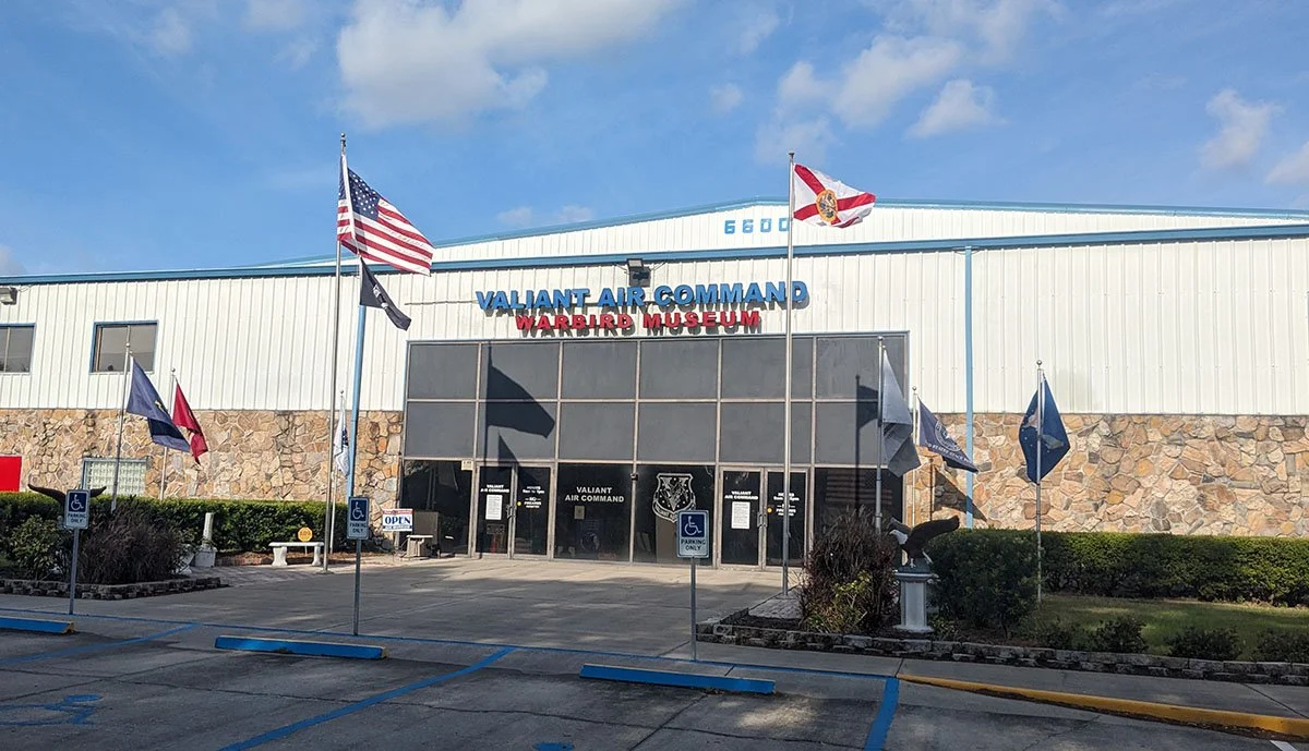 The entrance to the Valiant Air Command Warbird Museum.