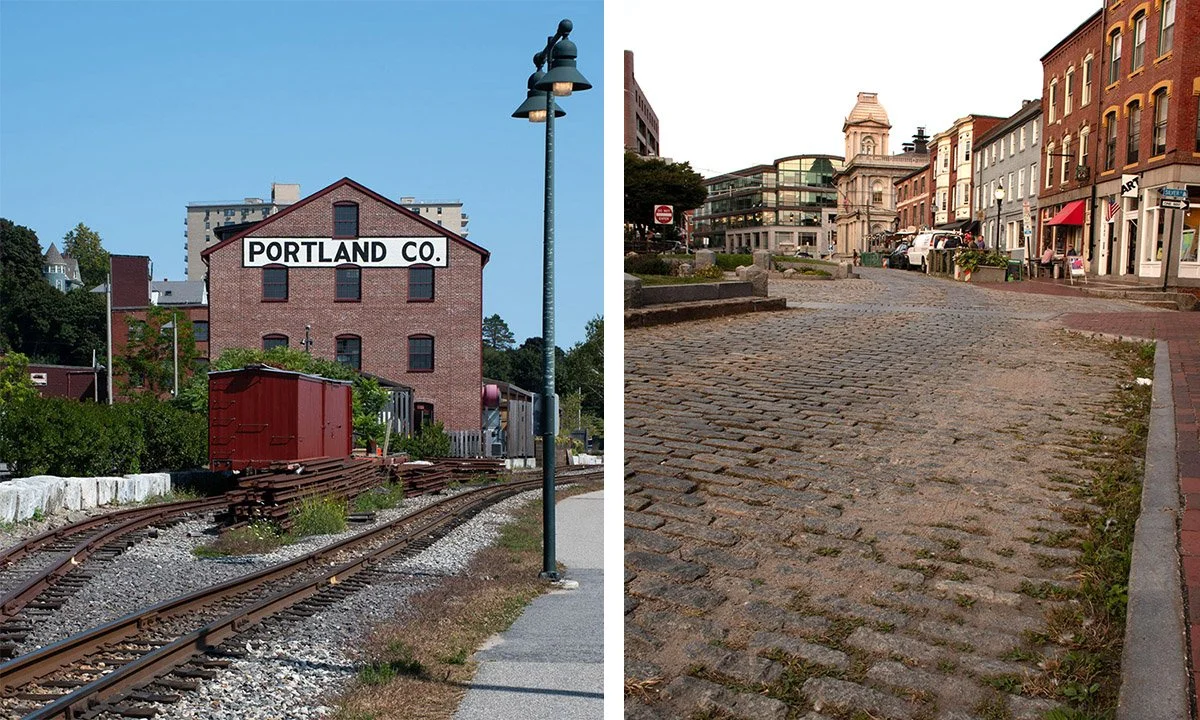 Views of the Quaint town of Portland, Maine.