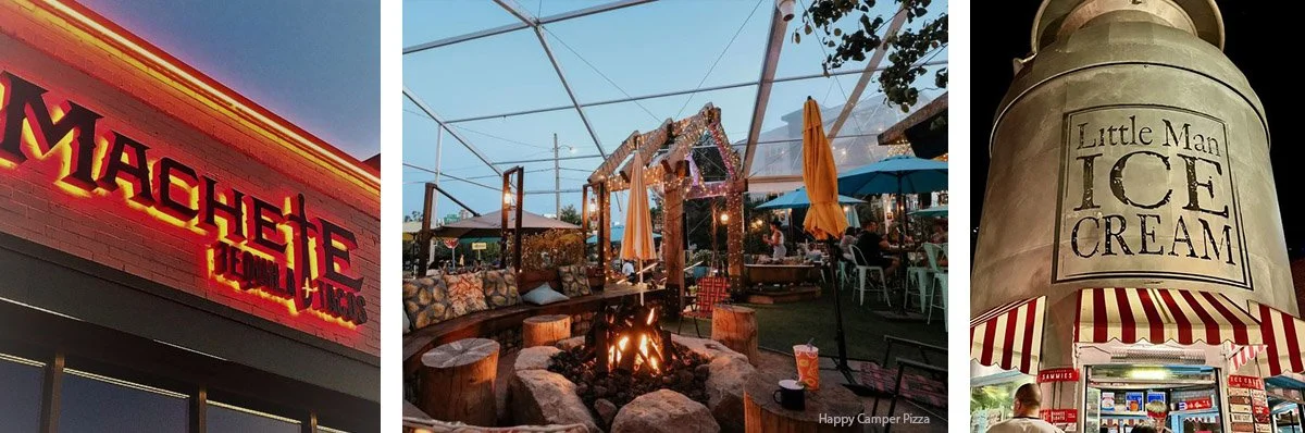 Machete Tequila and Tacos, Happy Camper Pizza and Little Man Ice Cream, some of the most iconic food spots in Denver.