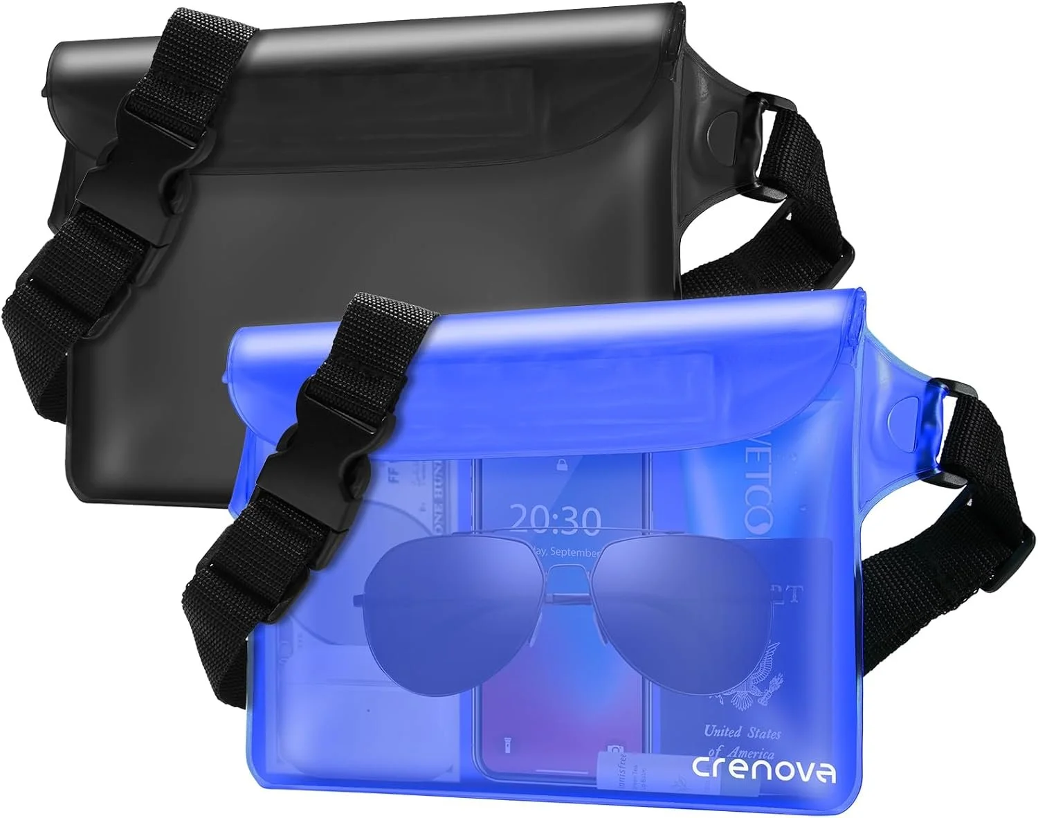 Waterproof bag/fanny pack for phone, drybag, wallet. 