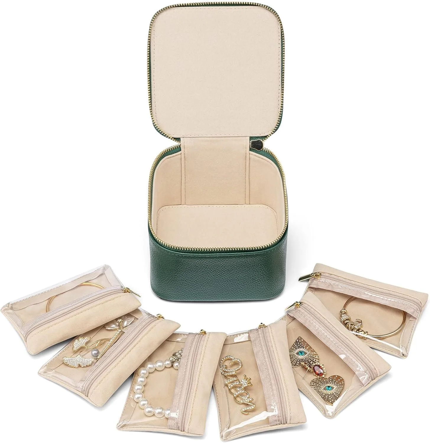 Jewelry box prevents your pretty things from clanking around. Love it!