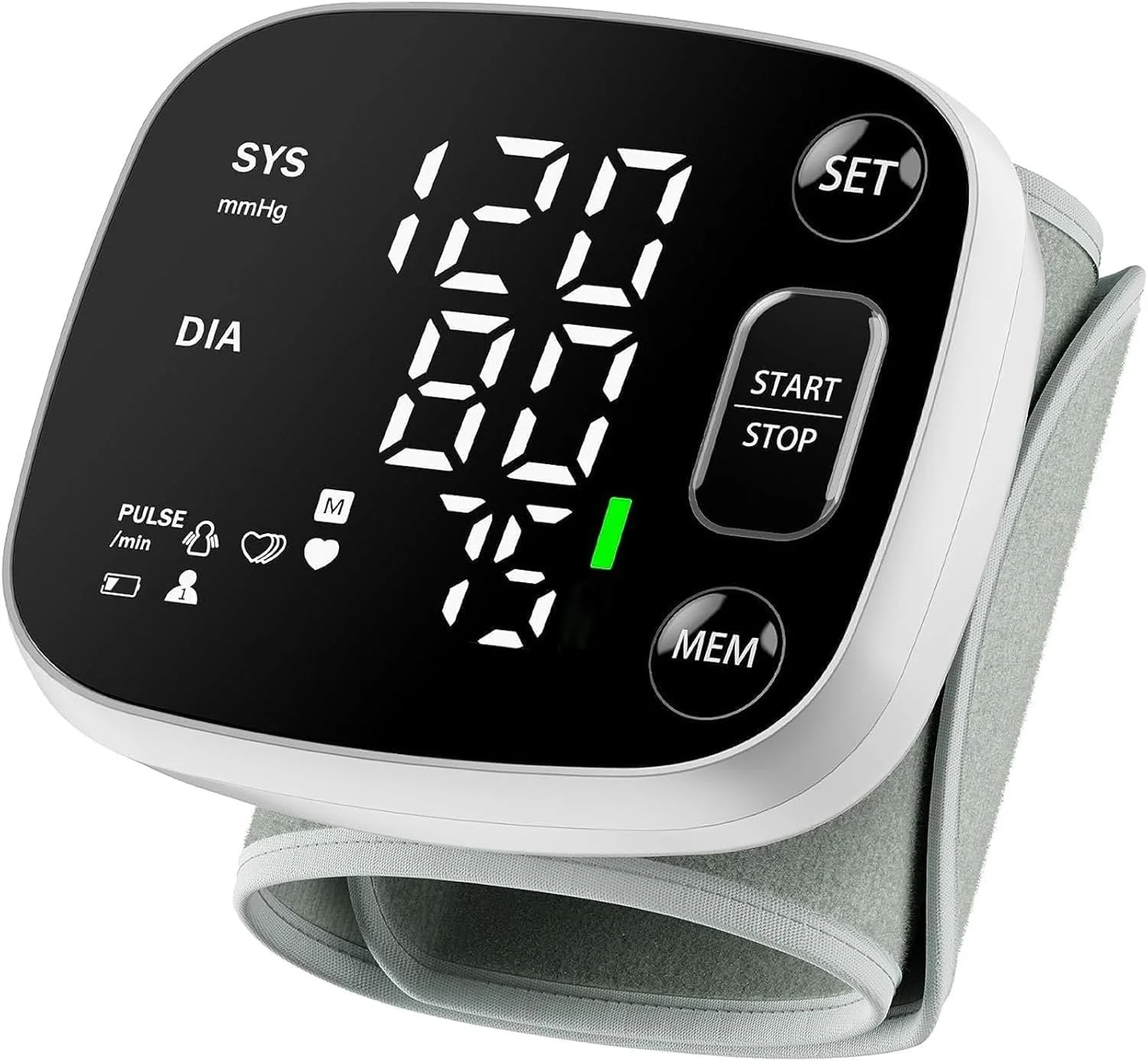 Travel size blood pressure monitor
