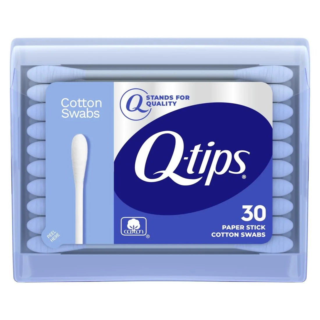 30 count Q-Tips in a neat little case.