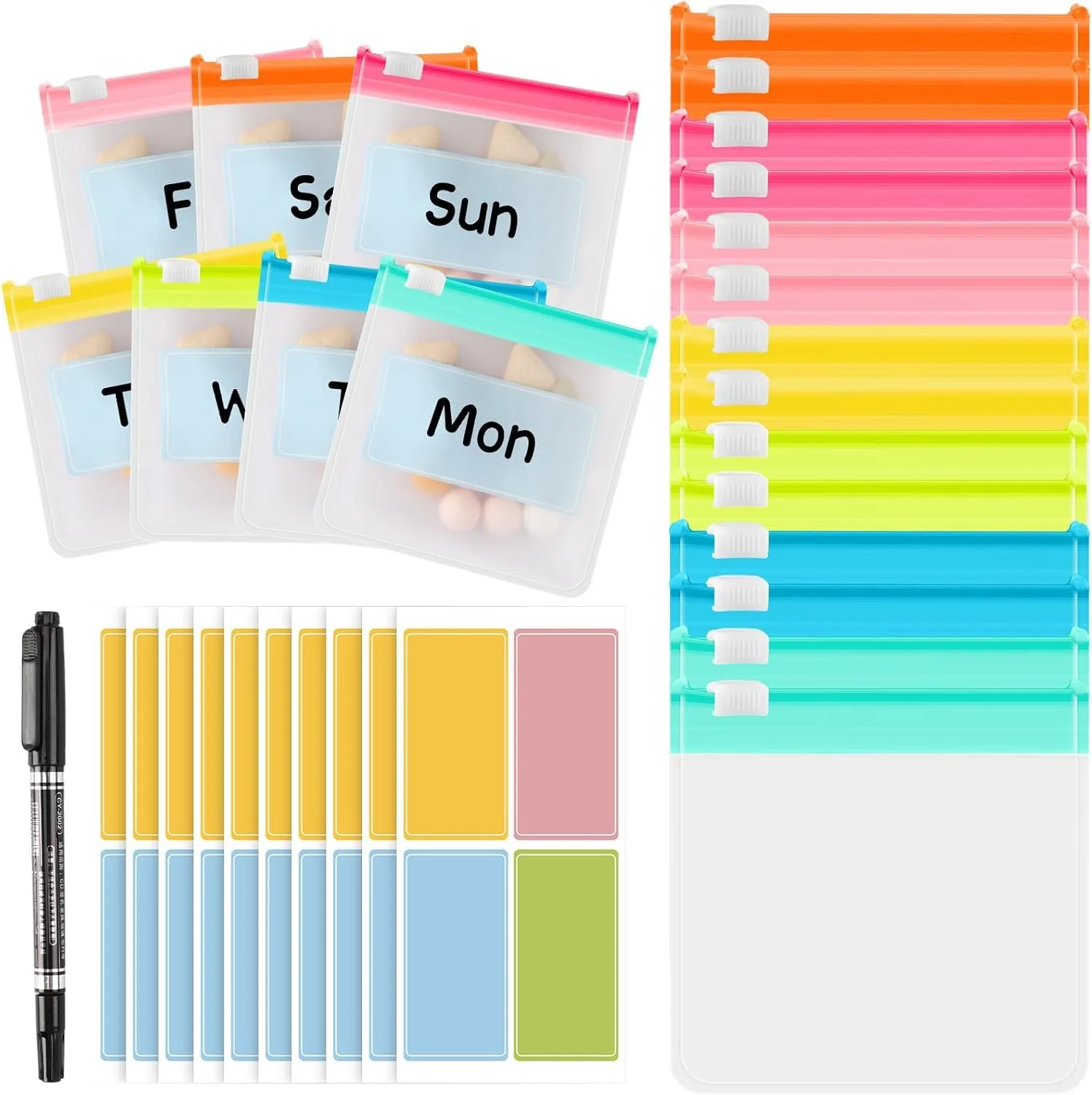 Vitamin Ziplock Bags