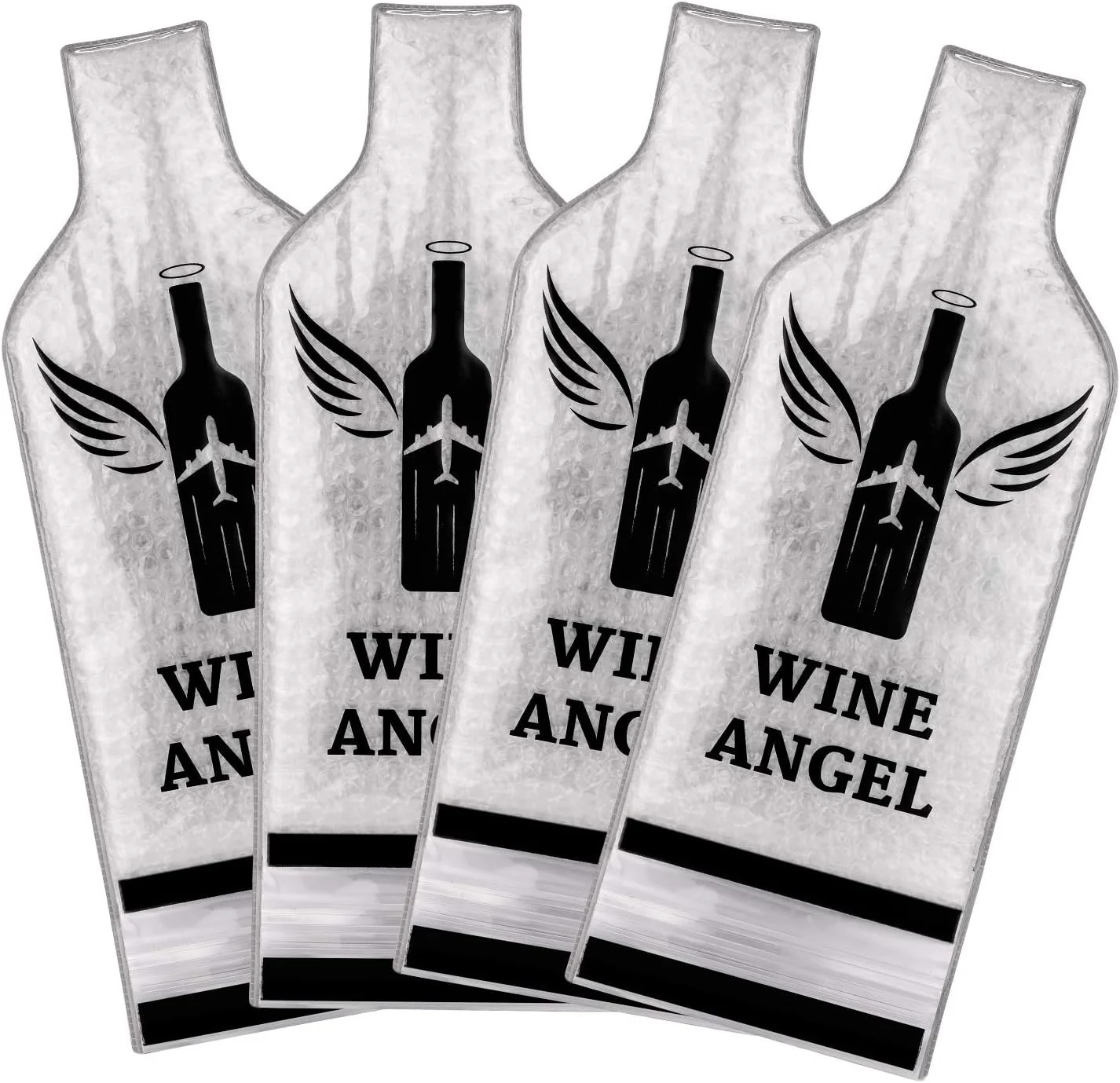 Set (8 pcs) Reusable Wine Bags for Travel, Wine Travel Protector, Bottle Travel Sleeve Case For Airplane, Car, Cruise,