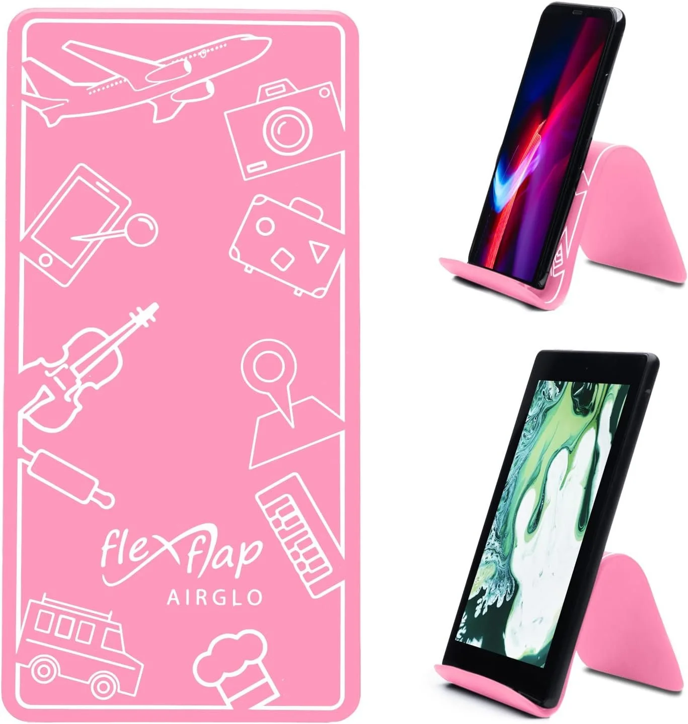 Flex Flap Cell Phone Holder & Flexible Tablet Stand.