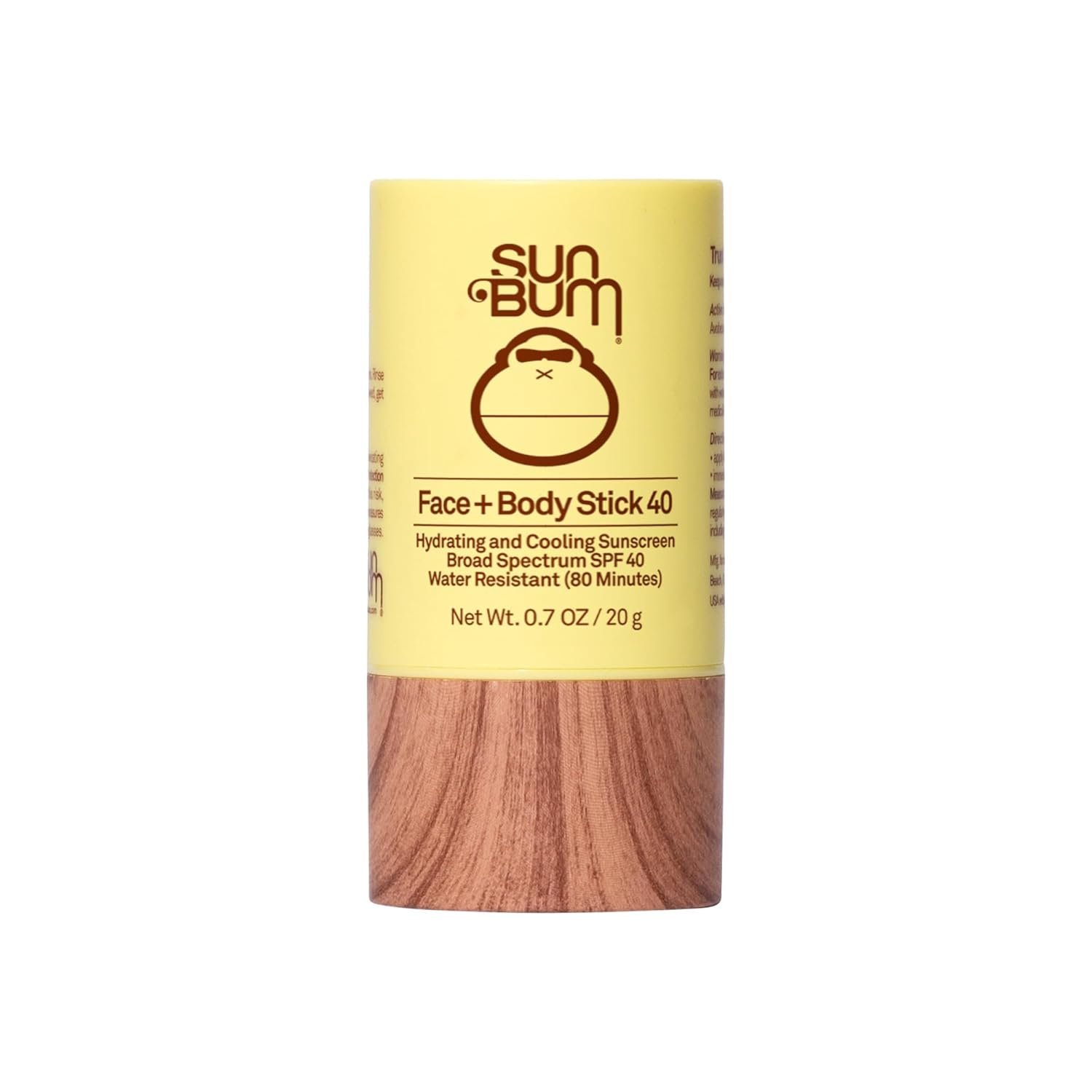 Sun Bum Original SPF 40 Face and Body Sunscreen Stick - Water resistant Broad Spectrum Facial Sunscreen.