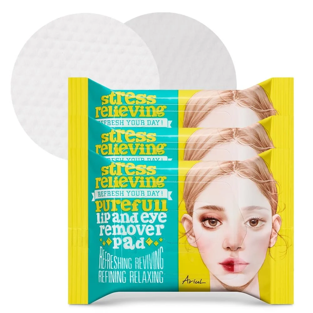 These large remover pads work great. I like how the pack reseals and is lighter on the way home. 30 count per pack.