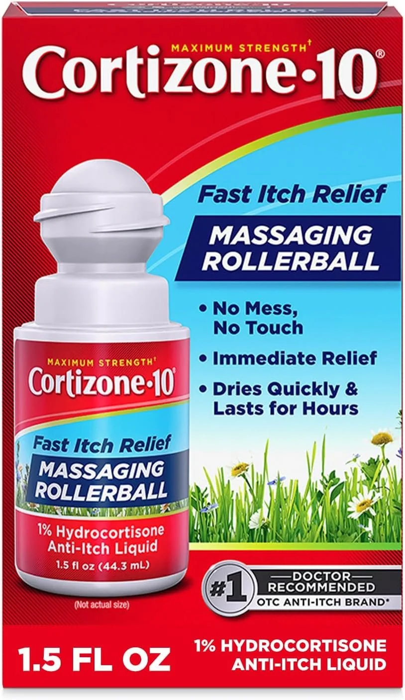Cortizone-10 Maximum Strength Itch Relief Massaging Rollerball, 1% Hydrocortisone