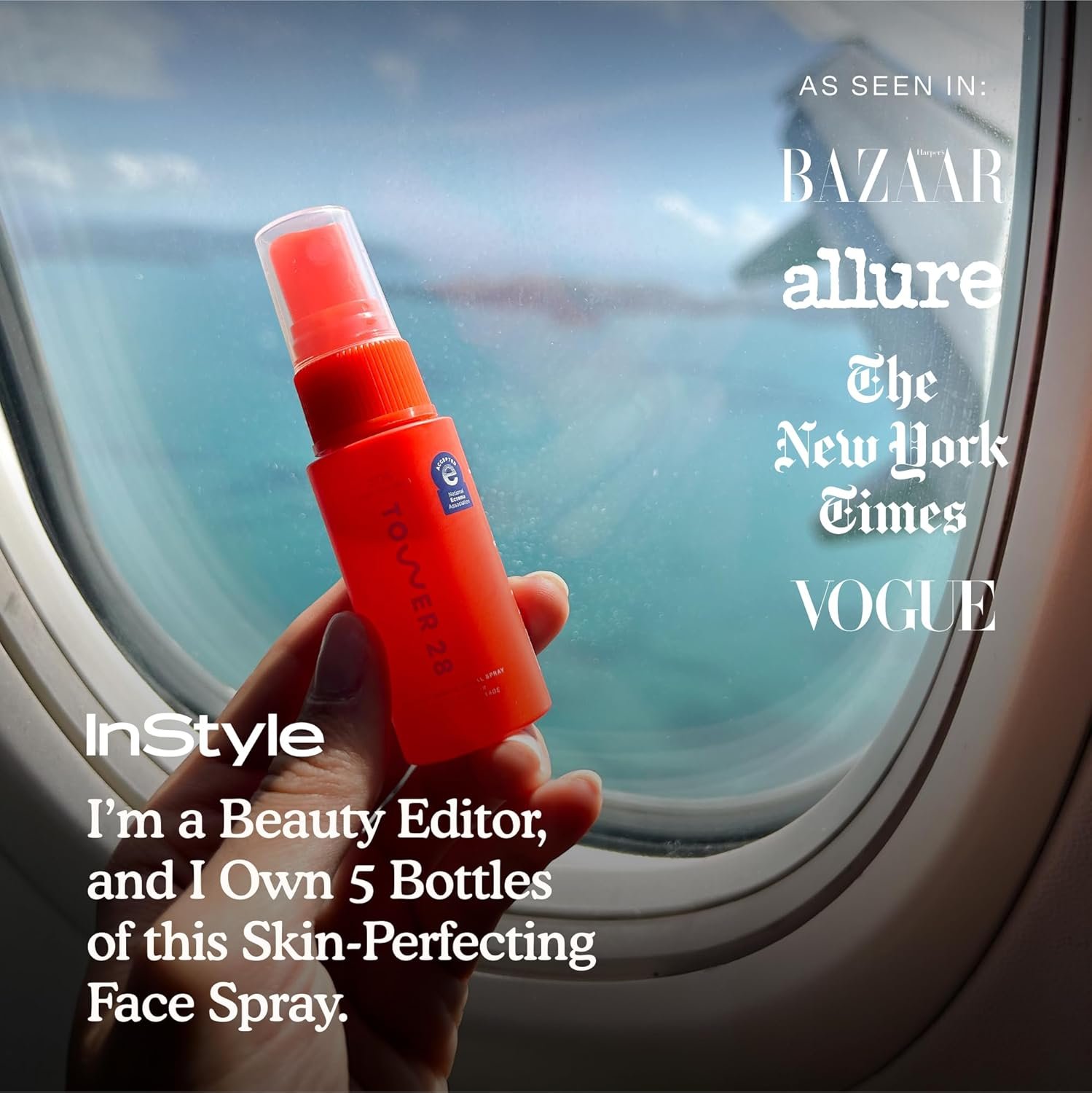 Tower 28 SOS Daily Rescue Facial Spray for Sensitive Skin, Hypochlorous Acid Spray  Travel Size