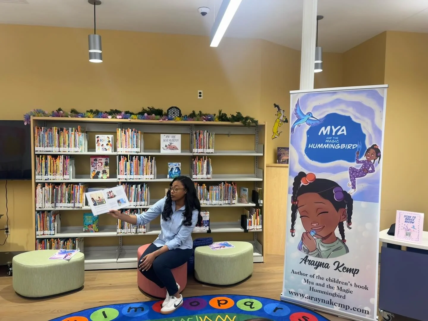 Yesterday I had the opportunity to host a read-along at the Lafayette Branch Library in Jersey City 📚🐛

Such a great time with even more amazing kiddies ✨

Thank you to the library and community for the support! 
Excited for more readings, school v