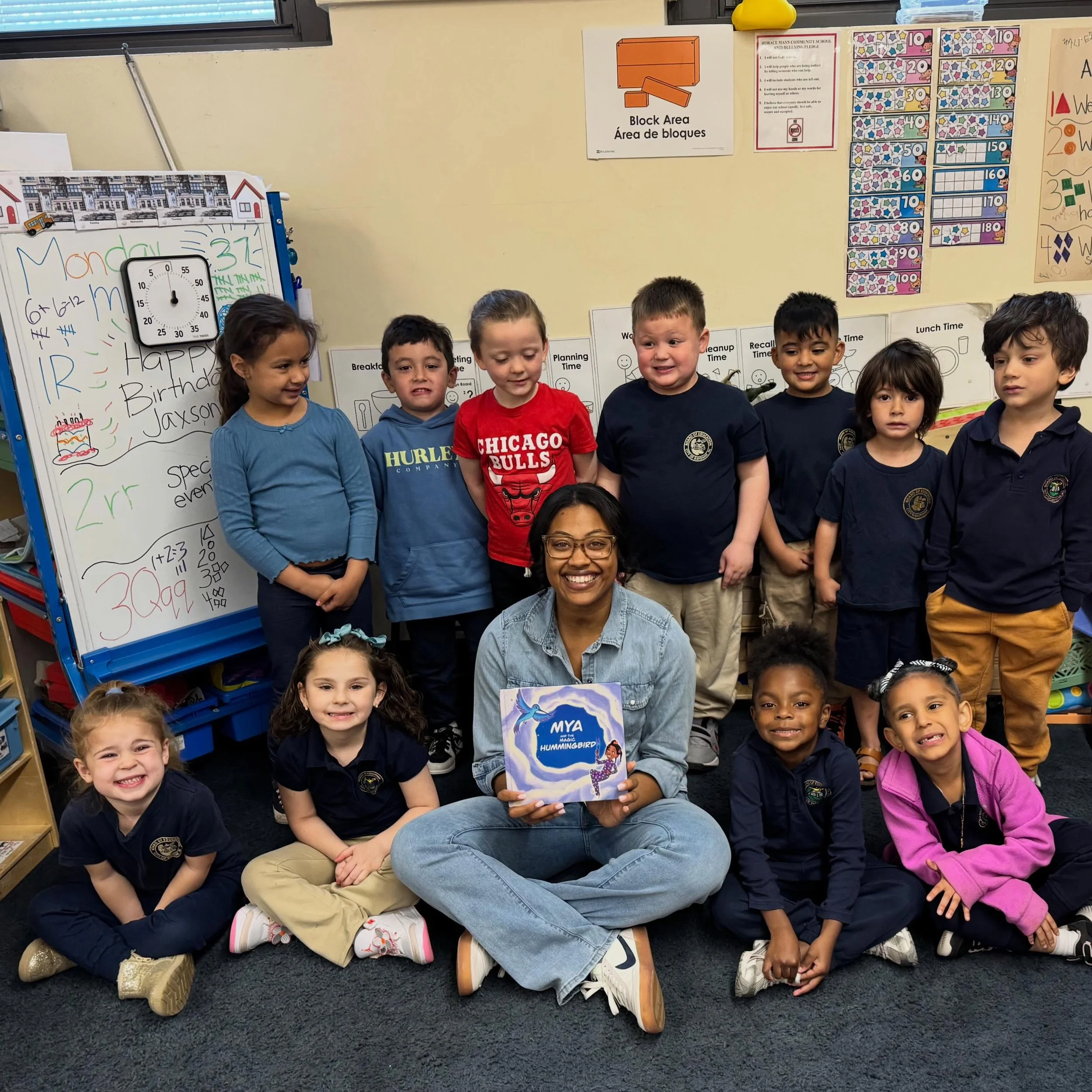 Started Teachers &amp; Nurses Appreciation Week off with Ms. Sinen&rsquo;s Pre-K class! 🥳💜

The kiddies were amazing listeners and so excited to share their favorite parts of the story ☺️📚

Grateful for friends who continue to open their classroom